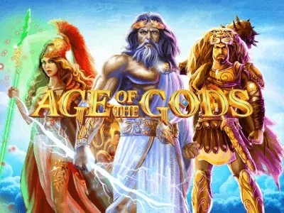 Age of the Gods casino game by Playtech – featured logo at Circus Casino