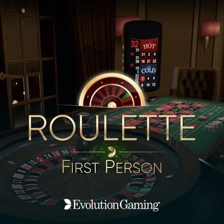 Enjoy First Person Roulette by Evolution – logo hosted on circuscasino-be.com