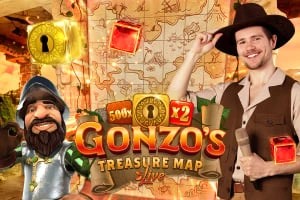 Gonzo's Treasure Map online game logo by Evolution on circuscasino-be.com