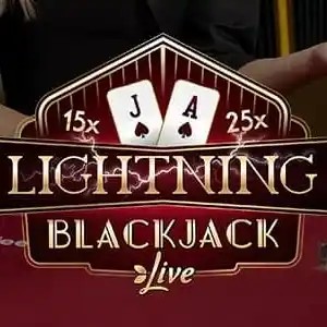 Lightning Blackjack slot visual from Evolution available on circuscasino-be.com