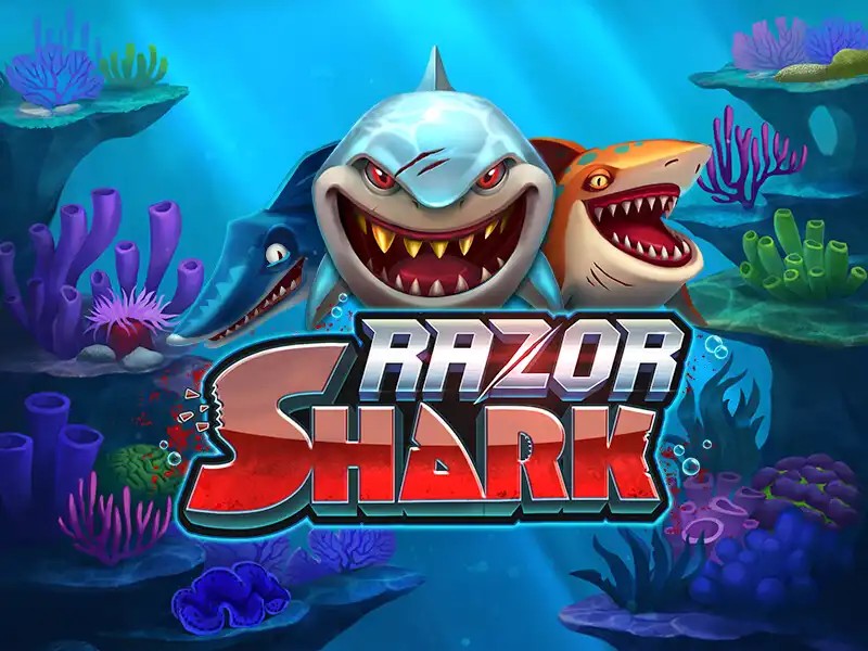 Razor Shark slot logo by Push Gaming at Circus Casino