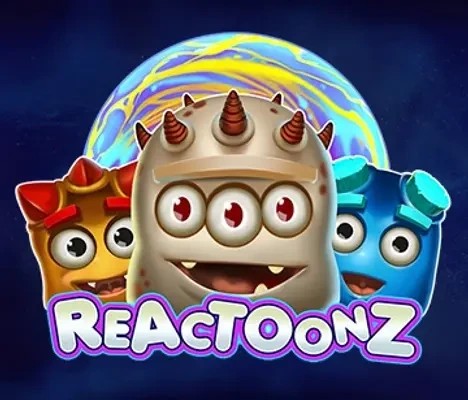 Reactoonz by Play'n GO, showcased at circuscasino-be.com – game logo