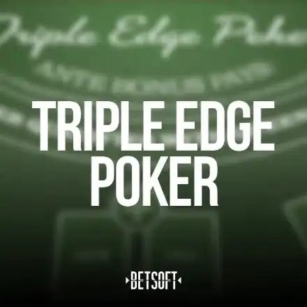 Table Games logo of Triple Edge Poker from Betsoft Gaming at Circus Casino